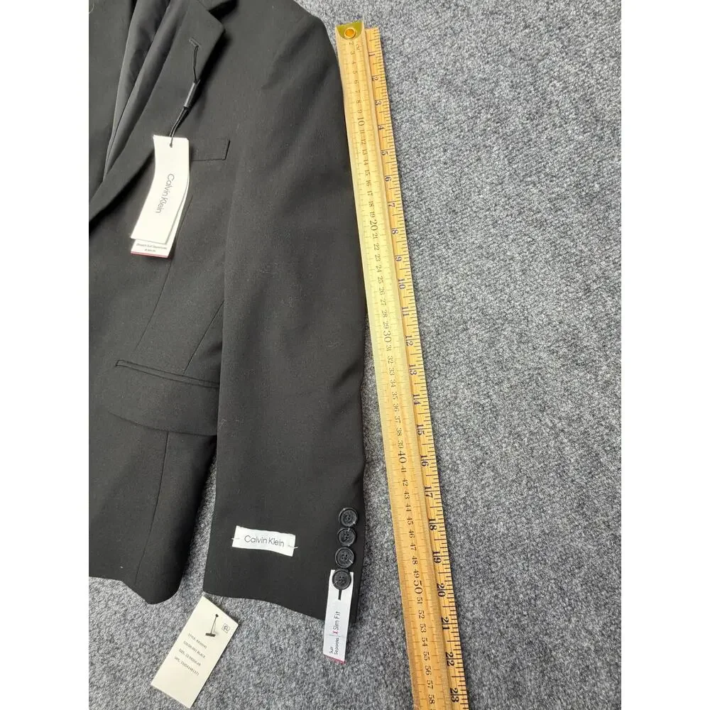 Calvin Klein Boys Size 10 Black X Slim Fit Stretch Suit Blazer NWT NEW